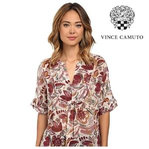 EUC Vince Camuto Blouse Floral Size M